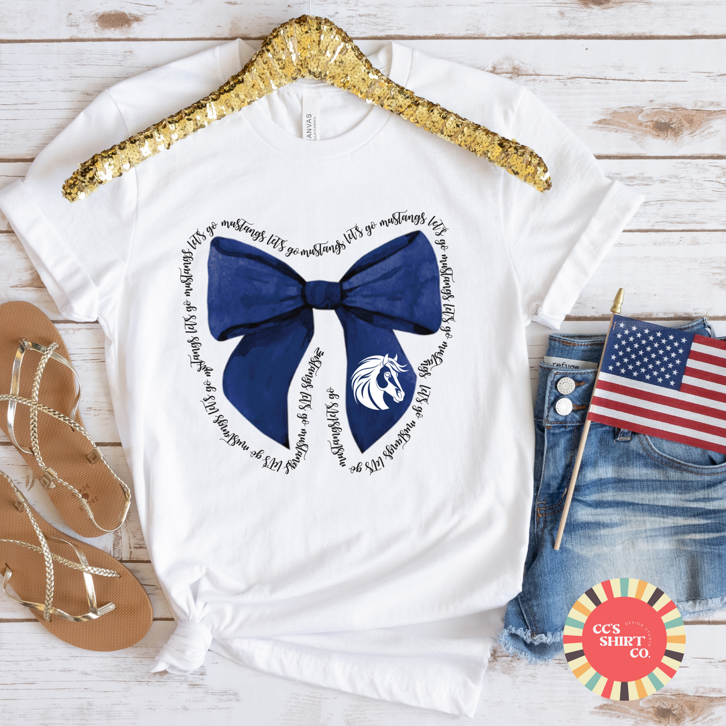 Mustang Big Bow Tee