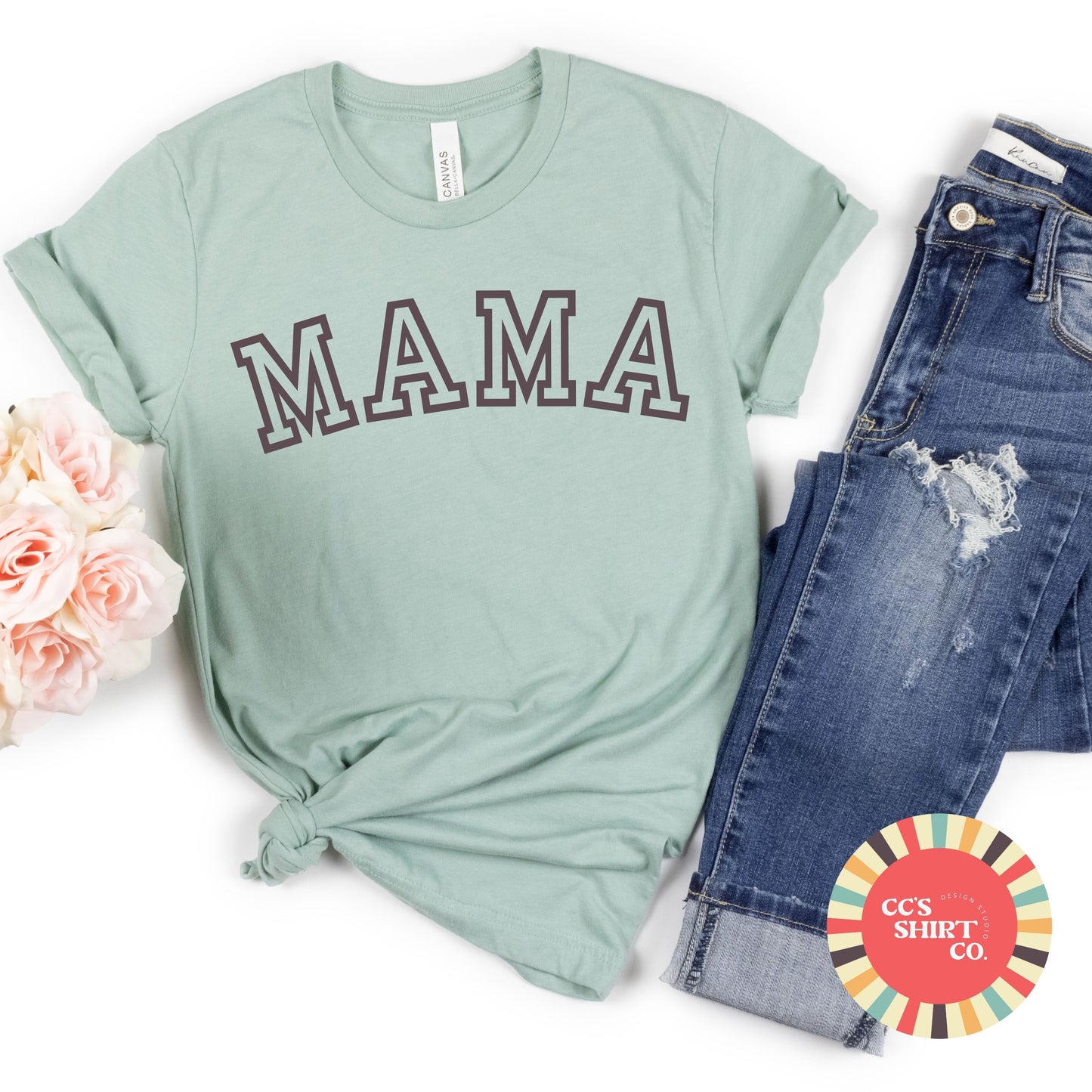 MAMA Varsity Style Tee