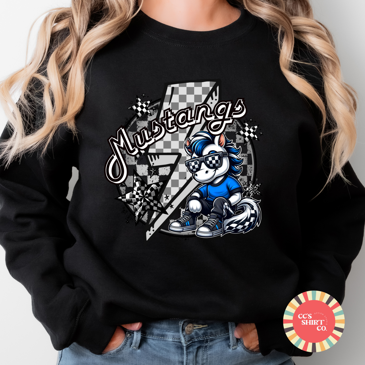Mustang Retro Cartoon