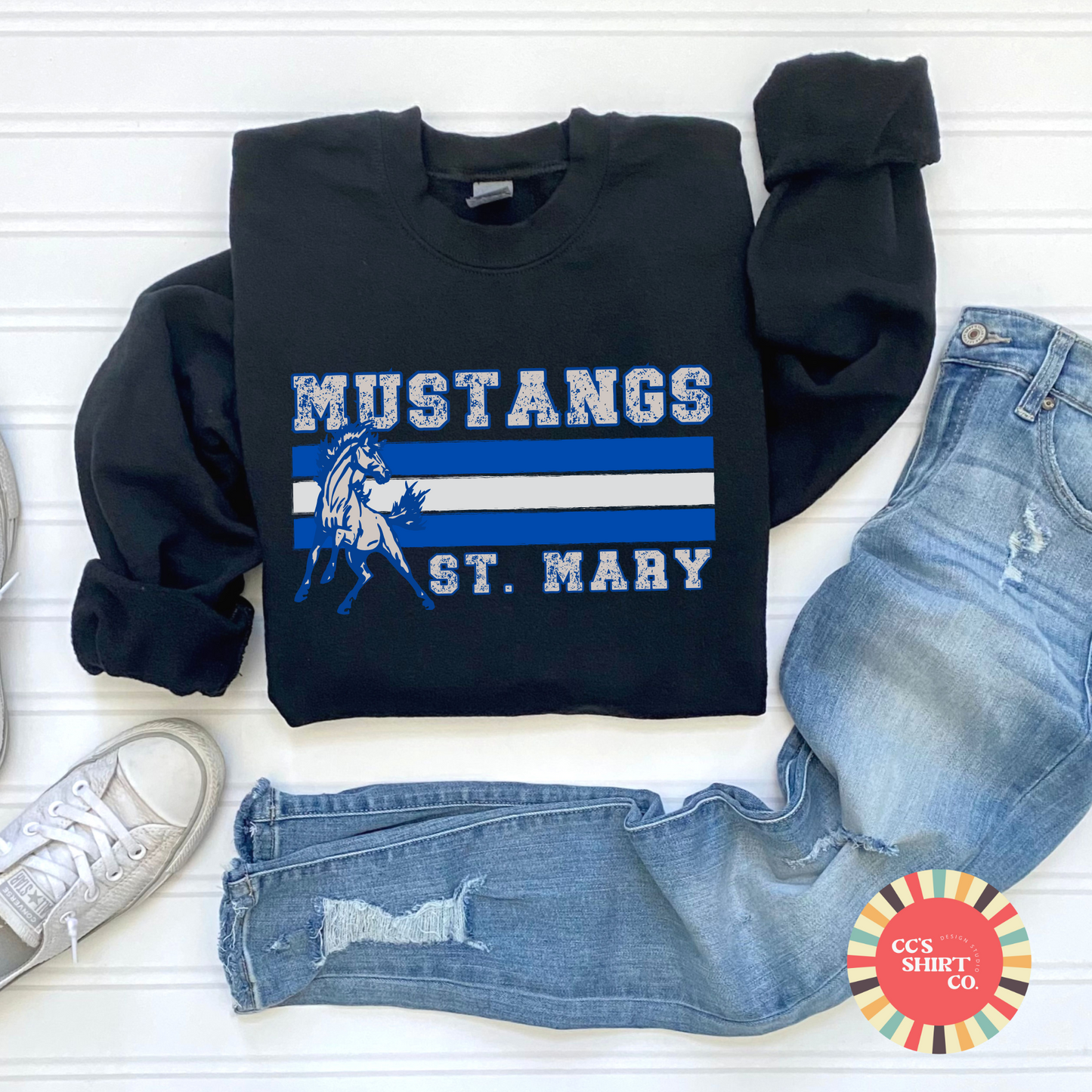 St Mary Mustang Classic Crew