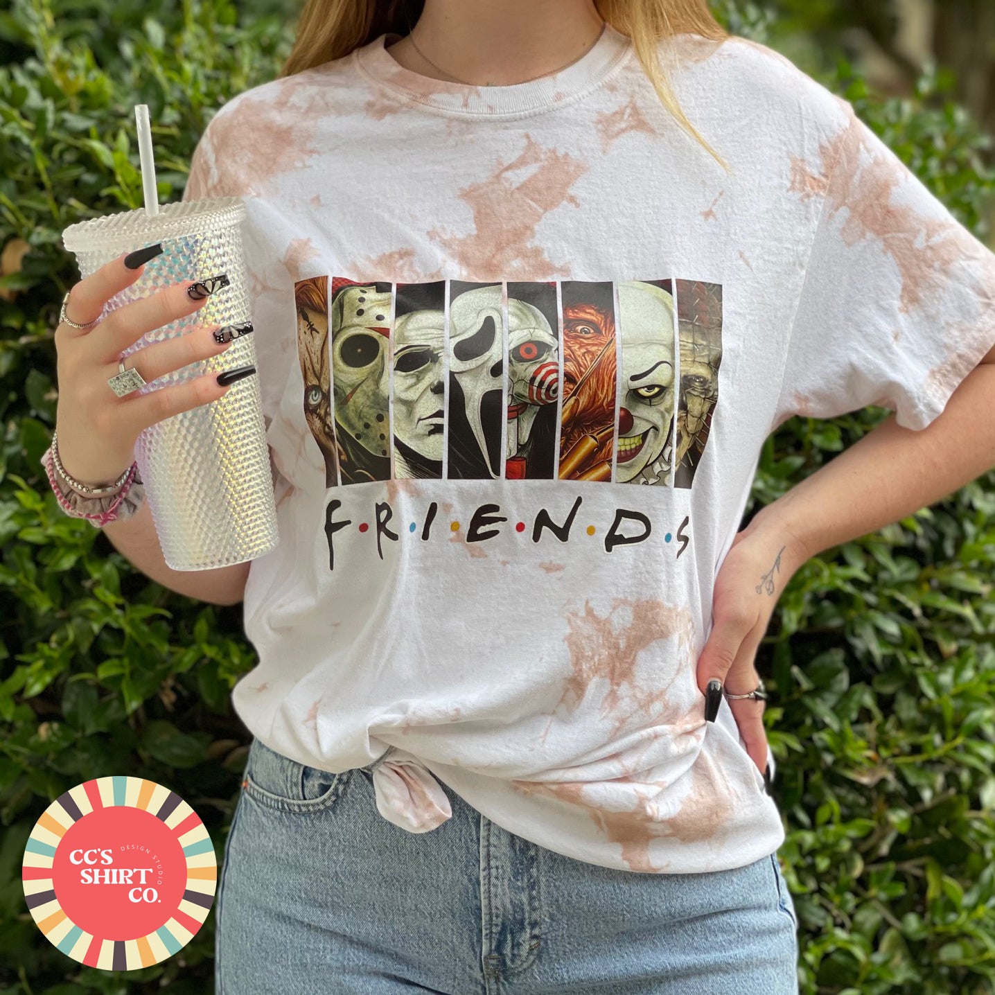 Horror Film FRIENDS, Cocoa Dyed Tee