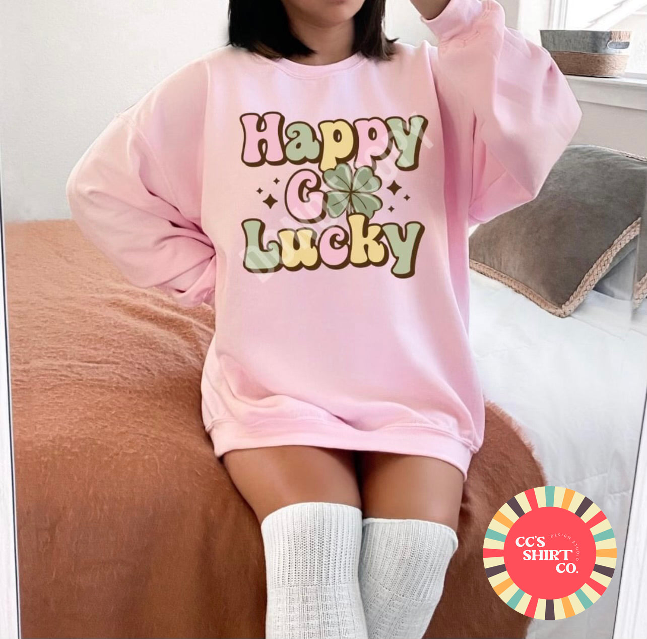 Happy Go Lucky St. Patrick's Day Crewneck