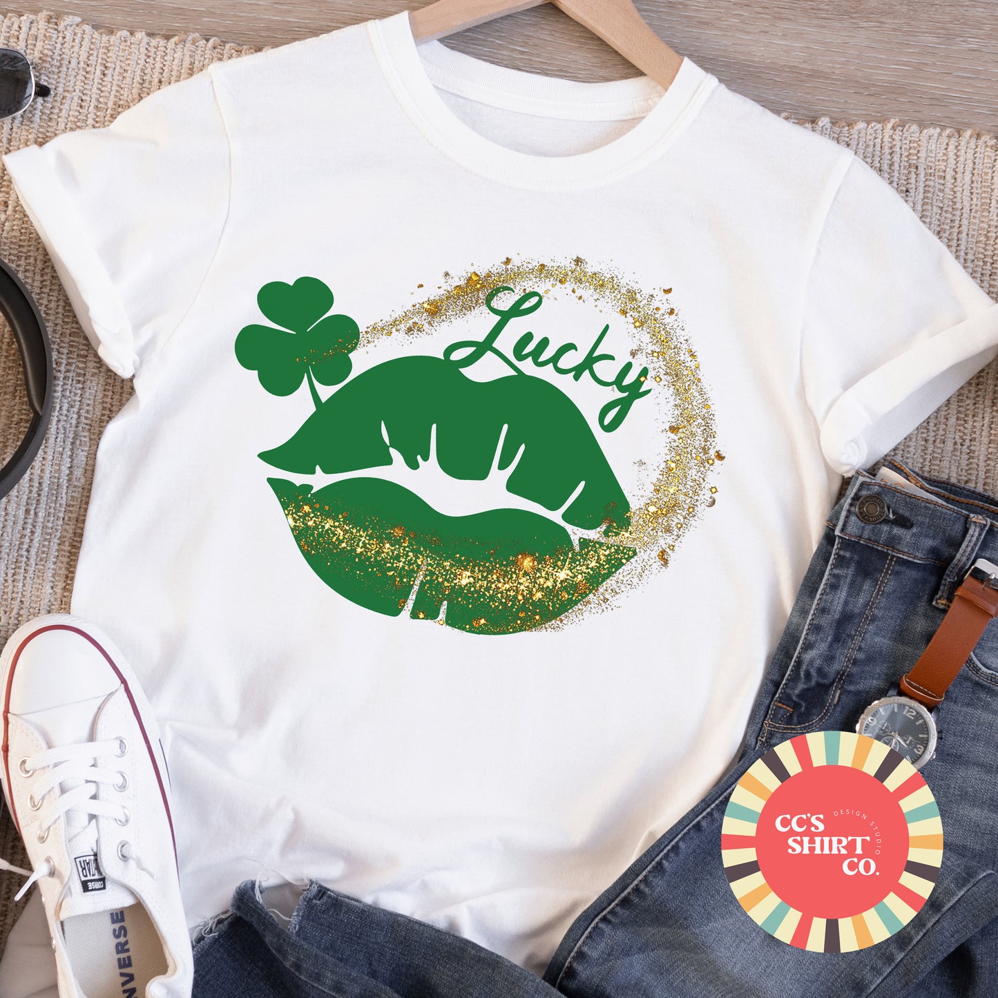 Lucky Lips St. Patrick's Day Tee