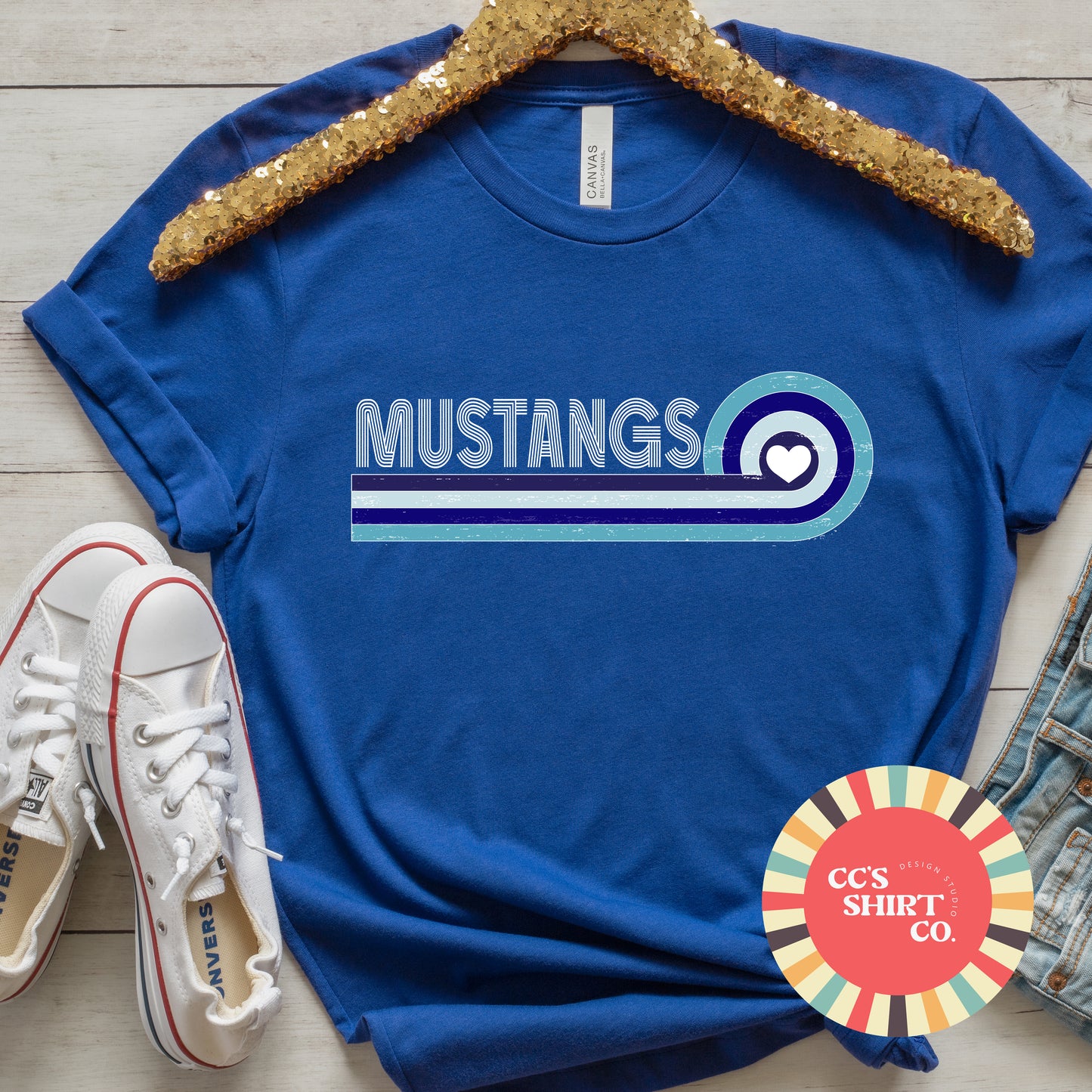 Mustangs Retro Blue