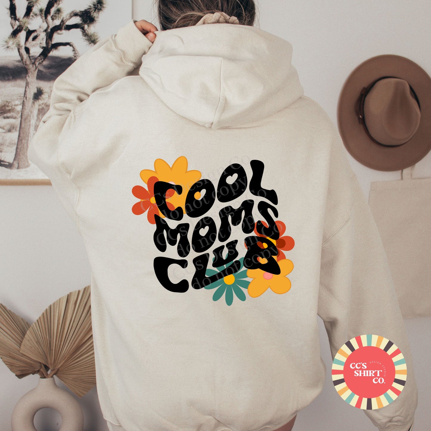 Retro Styled Cool Mom's Club Hoodie