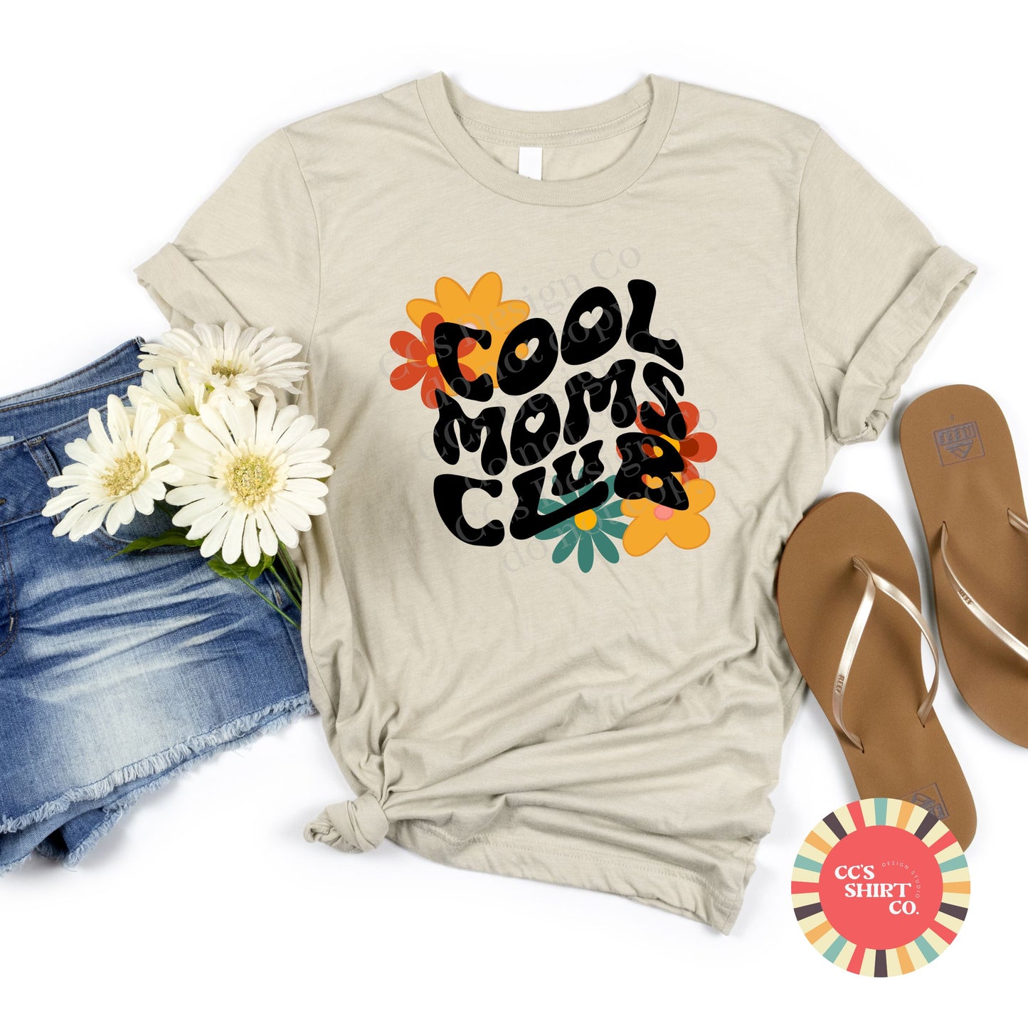 Retro Styled Cool Mom's Club Tee