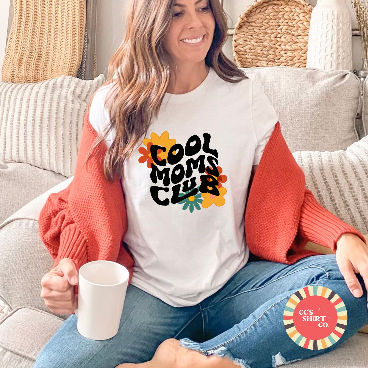 Retro Styled Cool Mom's Club Tee