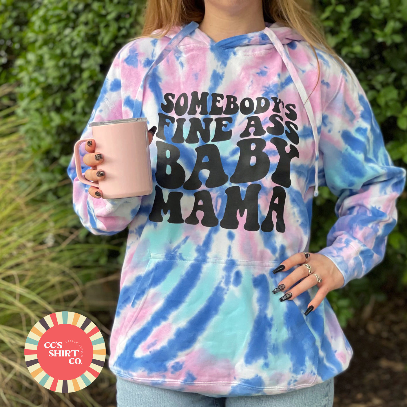 Beach Tie-Dyed Oversized Hoodie