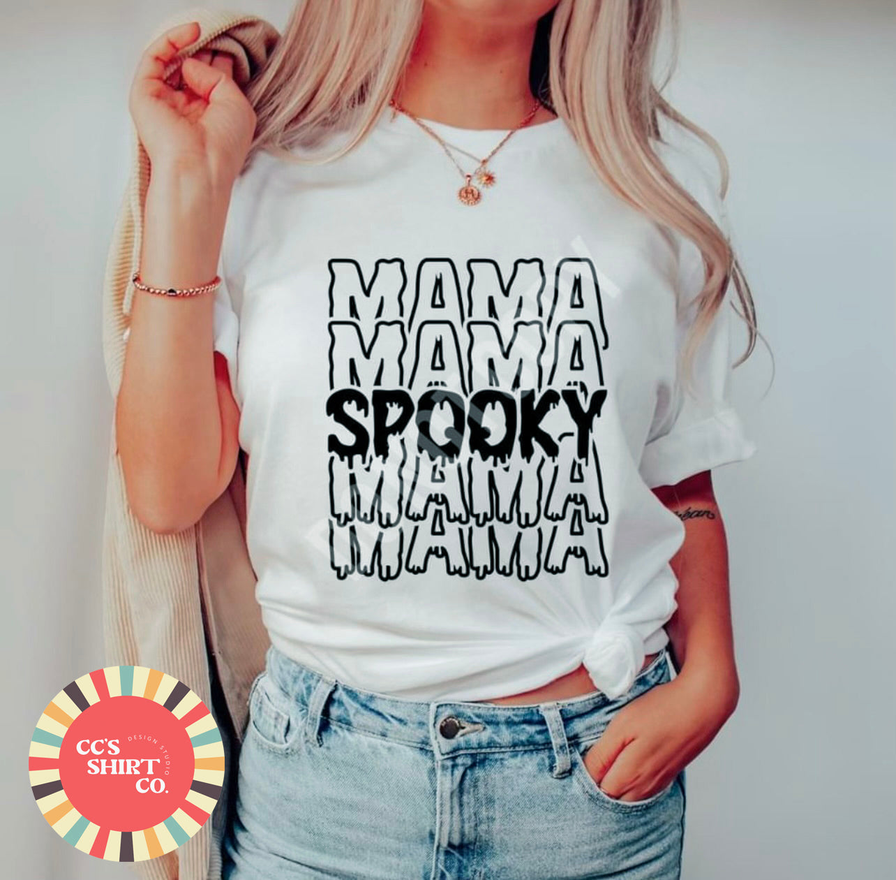 Mama Spooky Mama Halloween Shirt