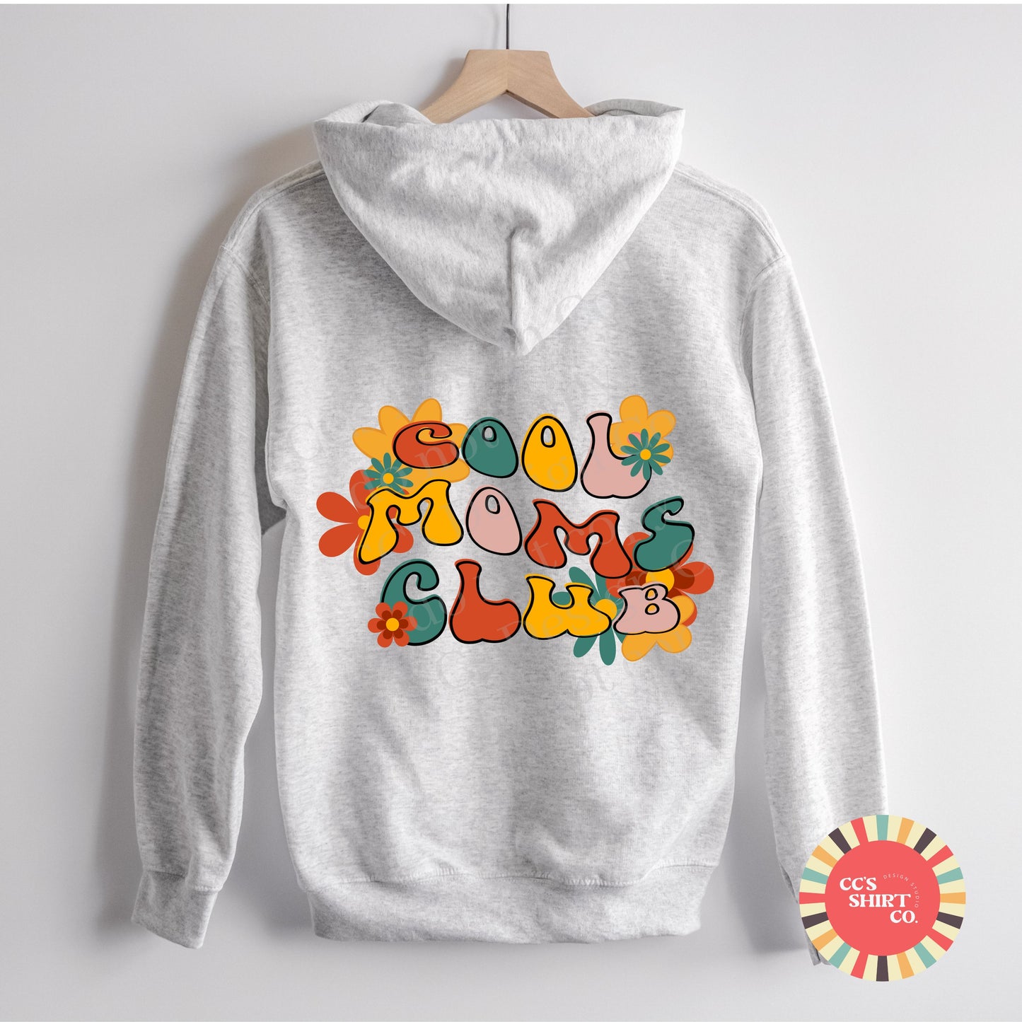 Groovy Styled Cool Mom's Club Hoodie