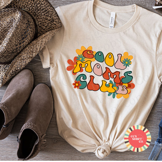 Groovy Styled Cool Mom's Club Tee