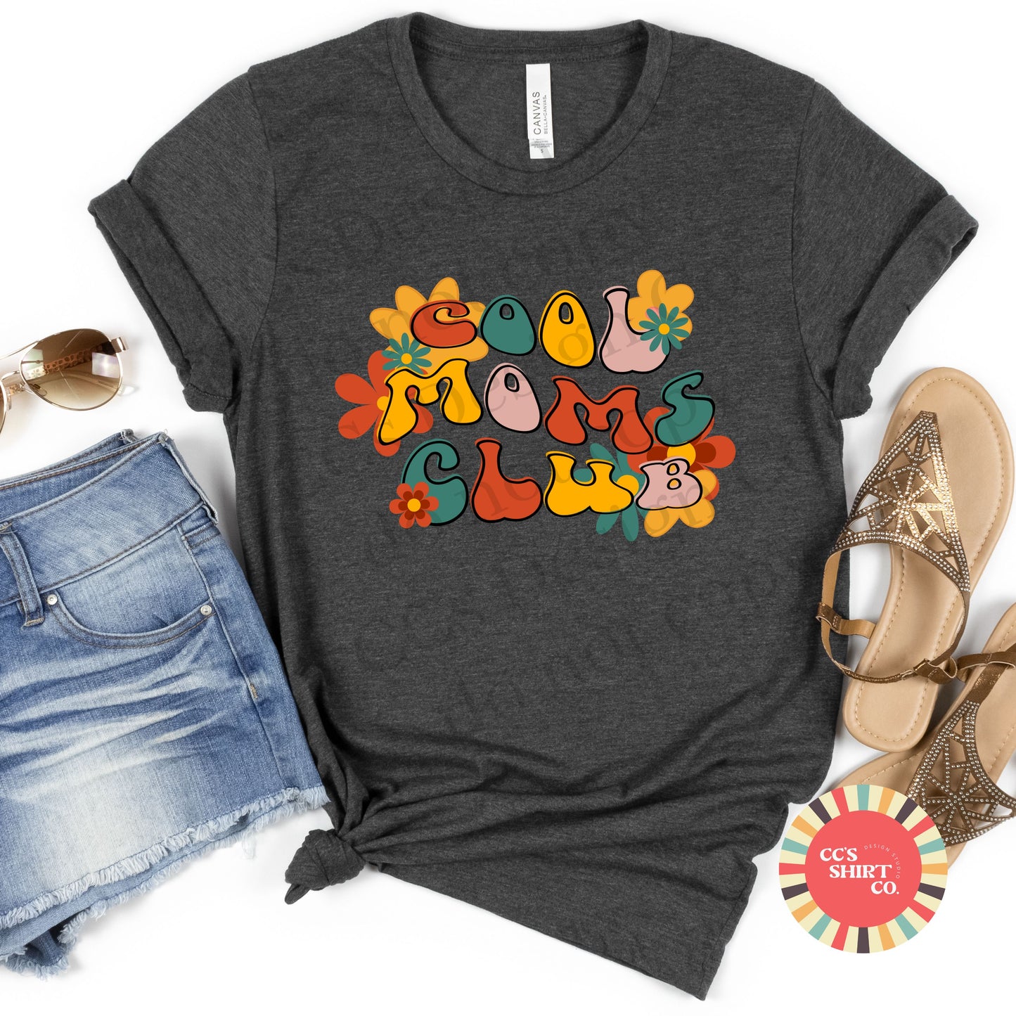 Groovy Styled Cool Mom's Club Tee