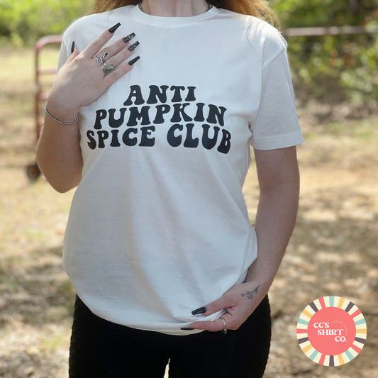 Anti-Pumpkin Spice Club Graphic Tee