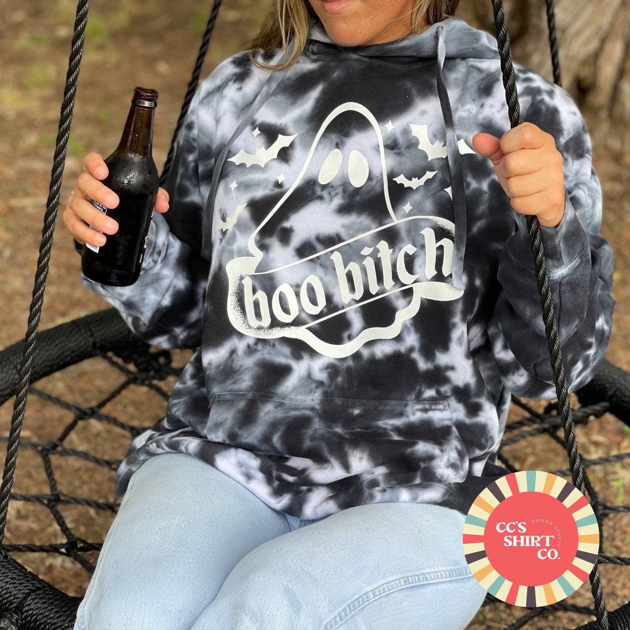 Boo B*$^&# Halloween Oversized Hoodie