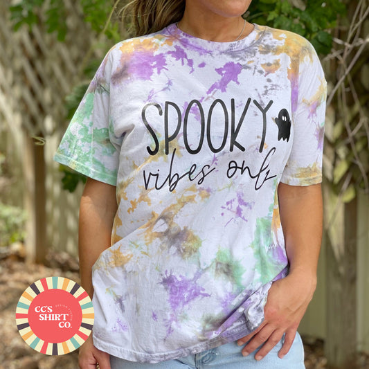 Spooky Vibes Only Halloween Tie-Dye